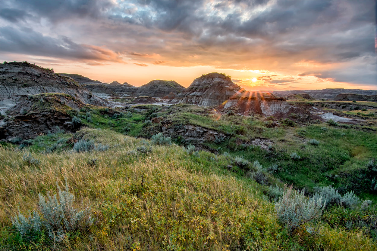 Dinosaur Provincial Park in the Alberta Badlands Home Decor Premium Quality Poster Print Choose Your Sizes - Bella Home Decor