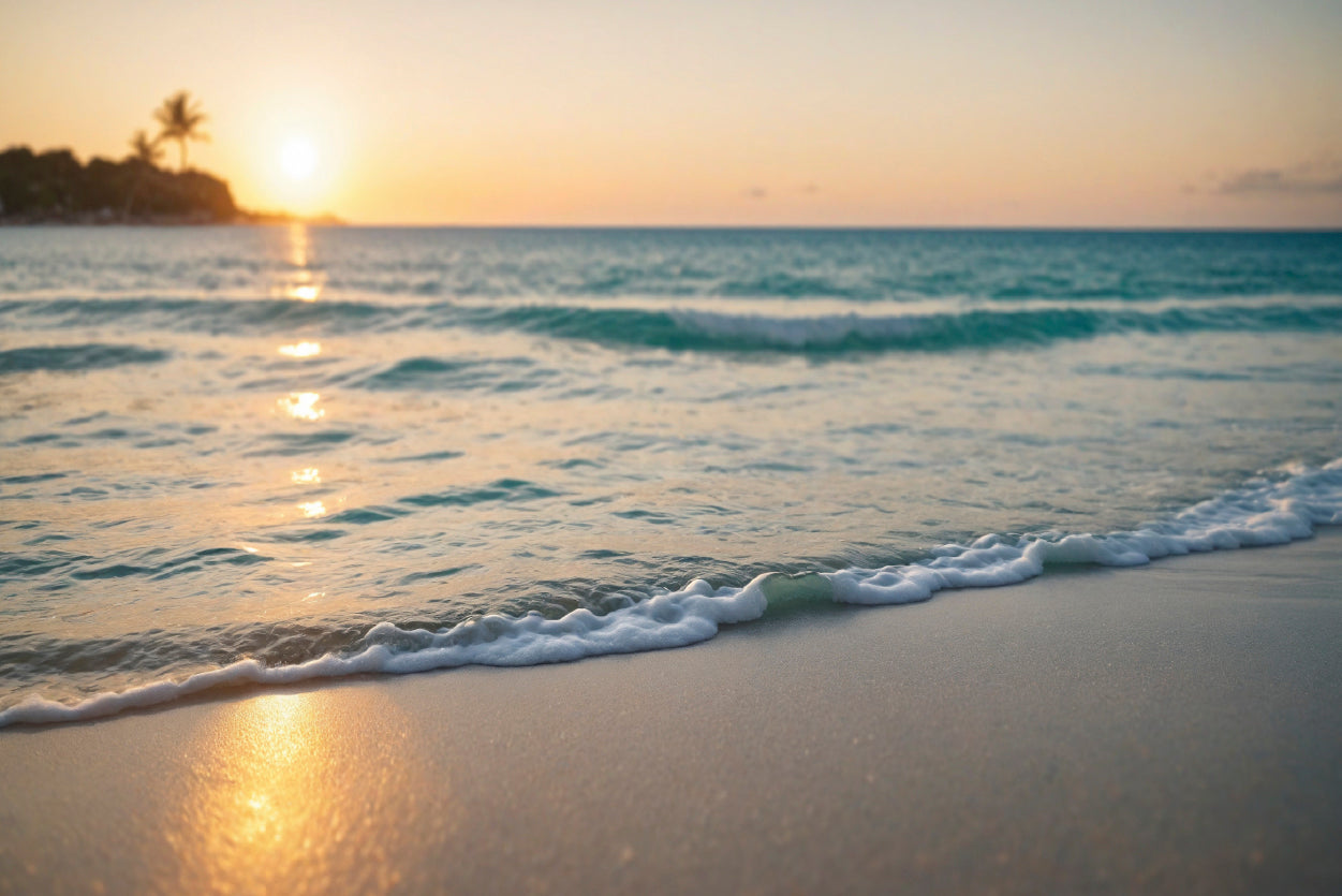 Blurred Tropical Beach View Print 100% Australian Made - Bella Home Decor