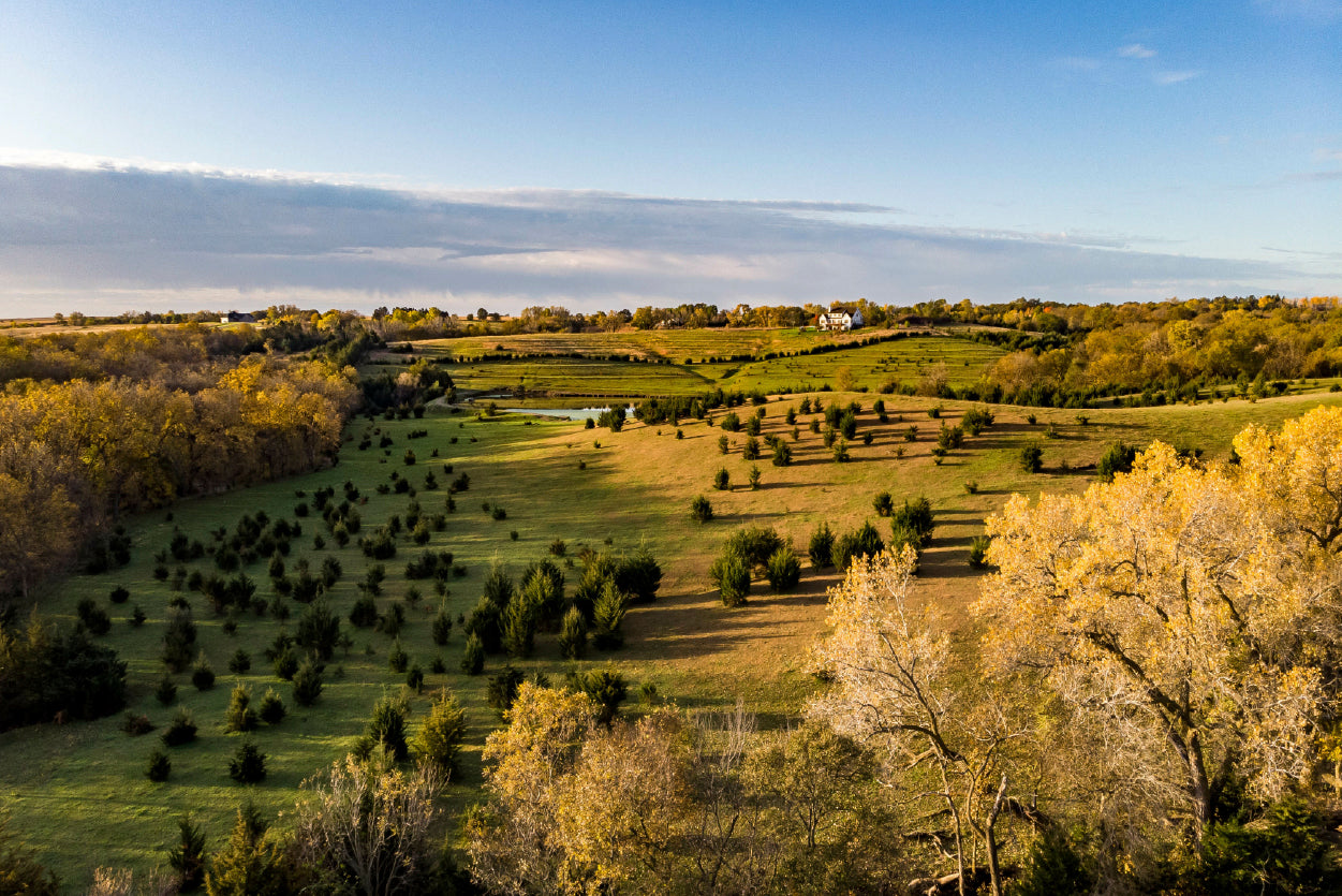 View of Sunrise over a Rural Countryside Home Decor Premium Quality Poster Print Choose Your Sizes - Bella Home Decor