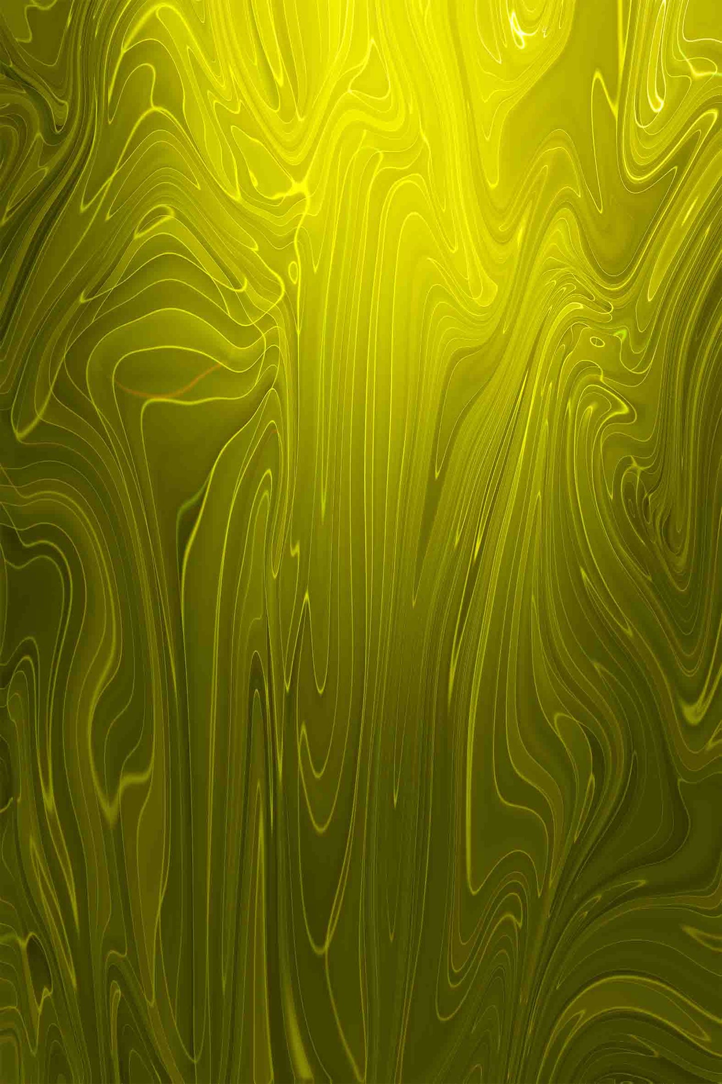 Yellow Liquid Marble Texture 60x90cm Metal Print Ready to Hang