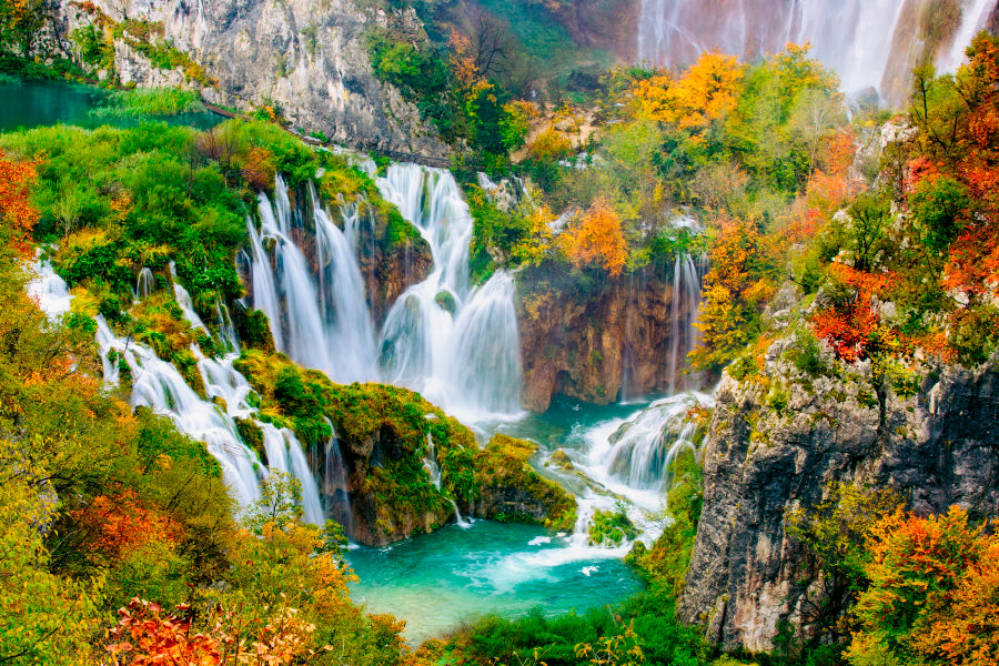 Waterfalls In the Sunshine Home Decor Premium Quality Poster Print Choose Your Sizes - Bella Home Decor