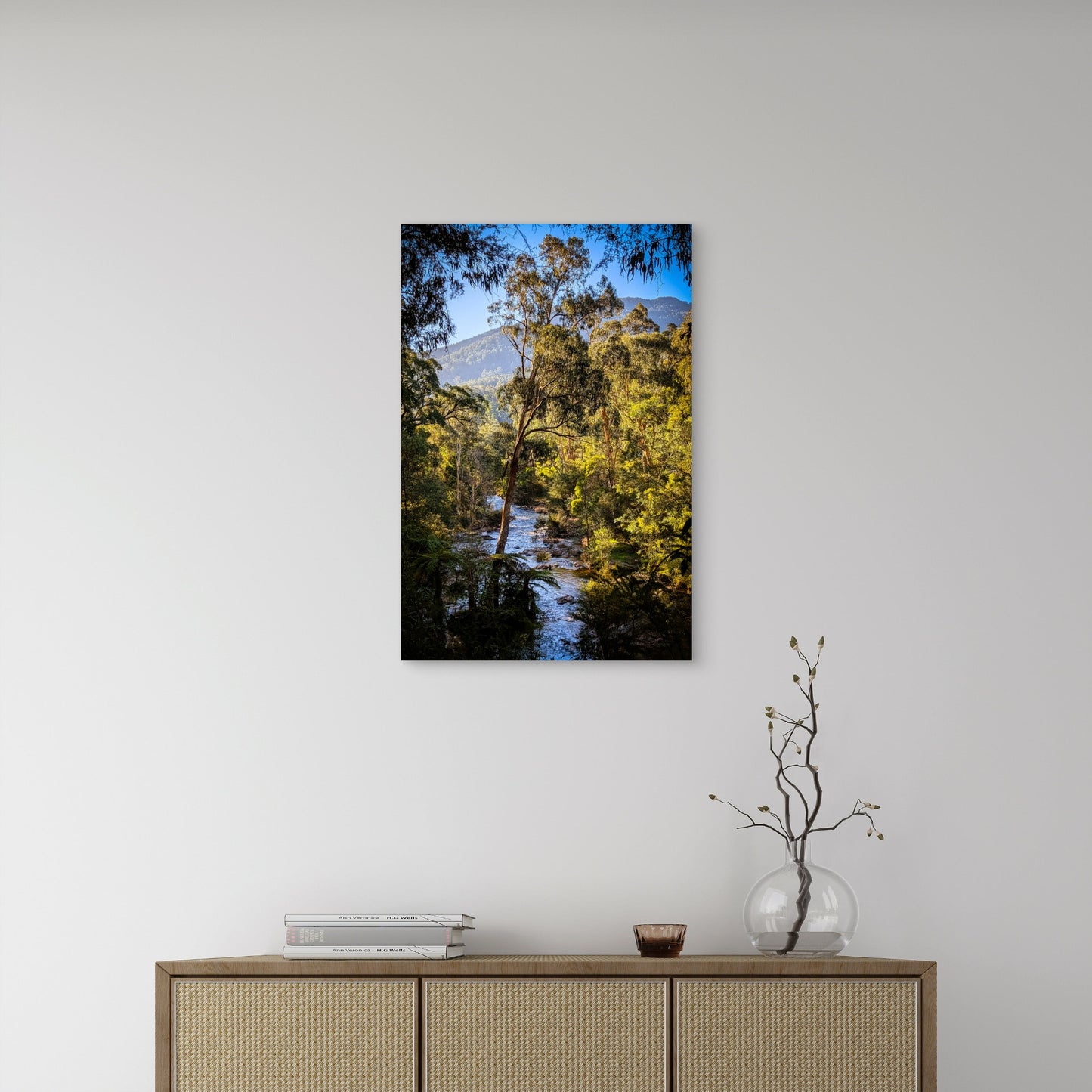 Yarra River Warburton Victoria Bushland Stream 40x60cm Metal Print Ready to Hang