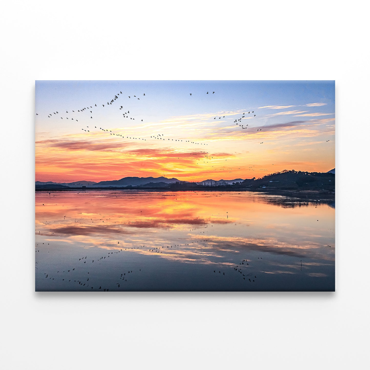 Winter Morning at Junam Reservoir Wall Art Decor 100% Australian Made - Bella Home Decor