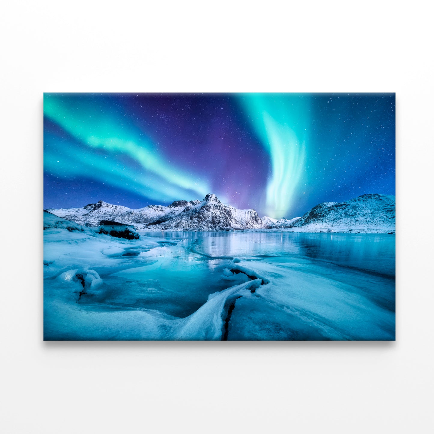 Aurora Borealis Lofoten Islands Wall Art Decor 100% Australian Made - Bella Home Decor
