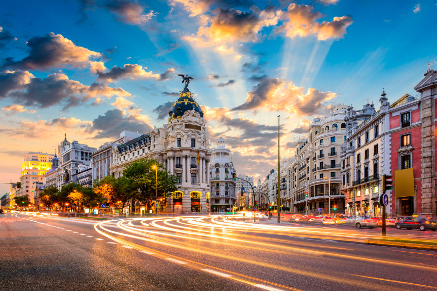 Madrid, Spain Cityscape Home Decor Premium Quality Poster Print Choose Your Sizes - Bella Home Decor