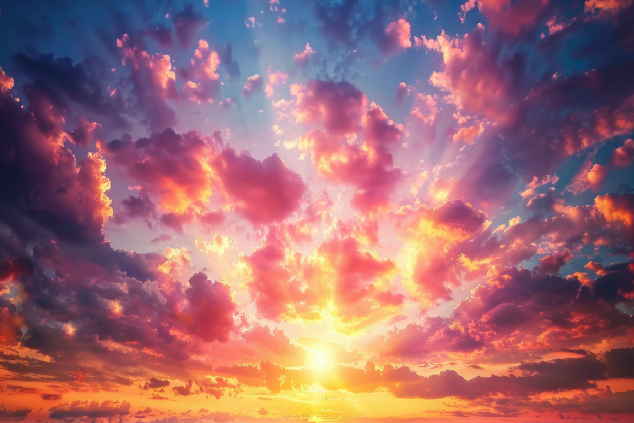 Beautiful Sunset over the Ocean Home Decor Premium Quality Poster Print Choose Your Sizes - Bella Home Decor