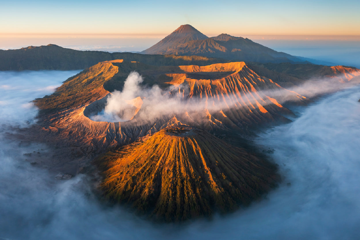 Sunrise in the Bromo Mountain in Indonesia Home Decor Premium Quality Poster Print Choose Your Sizes - Bella Home Decor