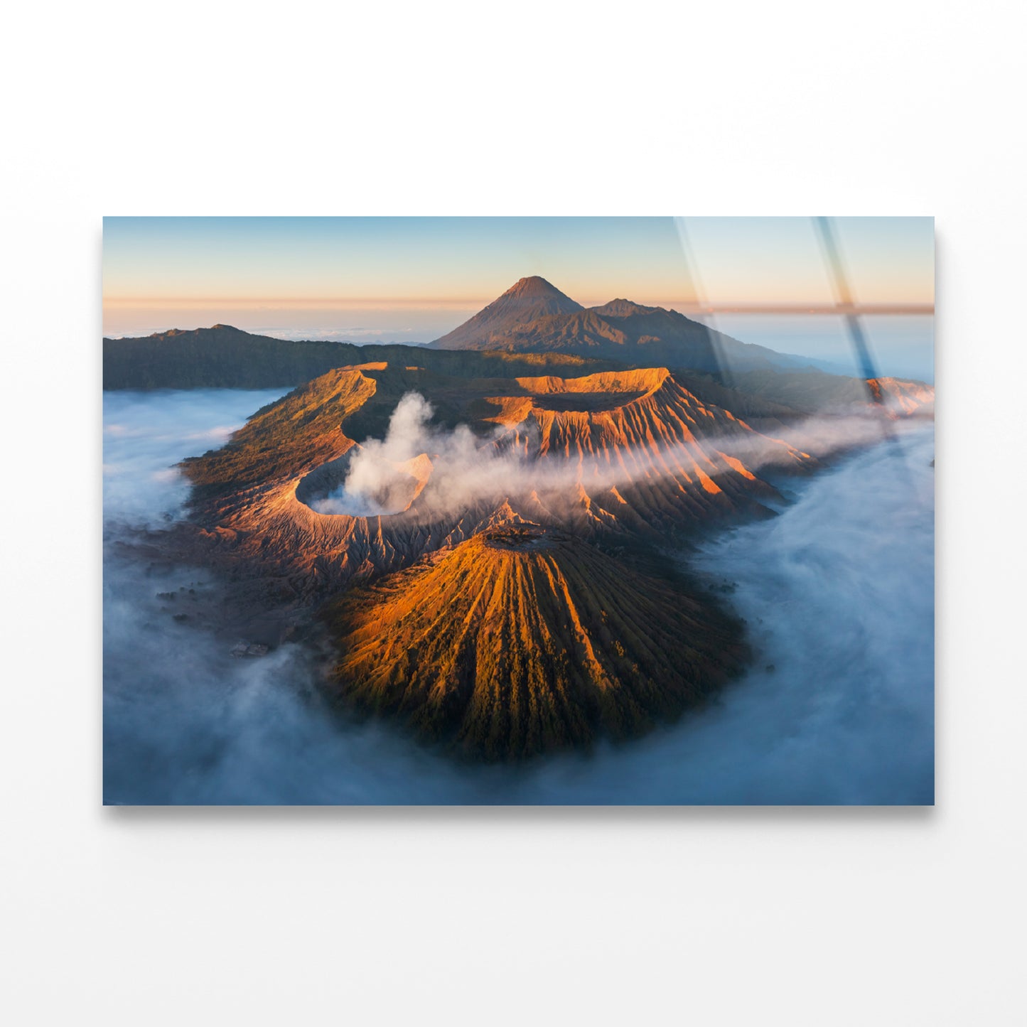 Sunrise in the Bromo Mountain in Indonesia Acrylic Glass Print Tempered Glass Wall Art 100% Made in Australia Ready to Hang