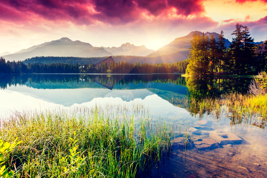 Mountain Lake In National Park High Tatra Home Decor Premium Quality Poster Print Choose Your Sizes - Bella Home Decor