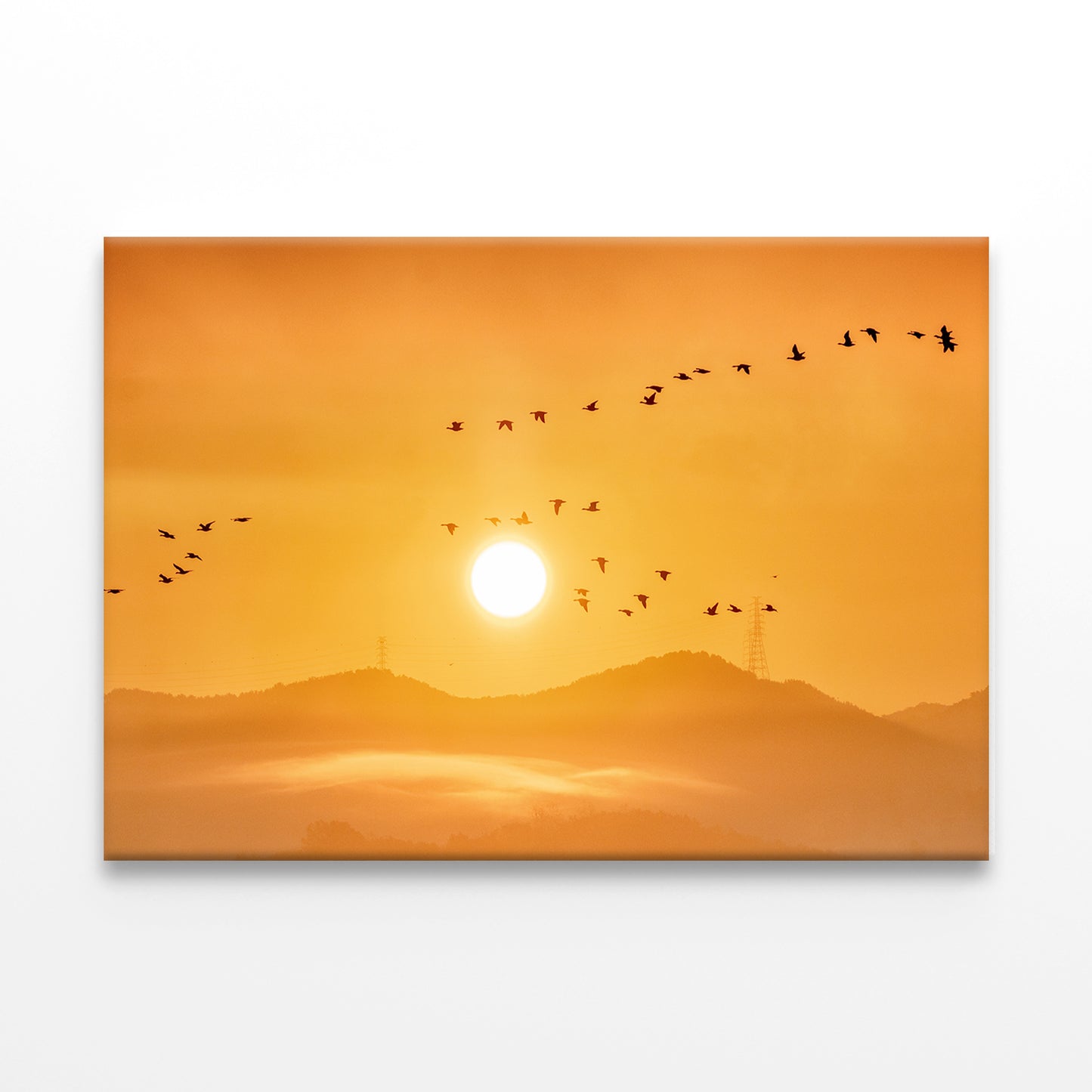 Winter Sunrise, Junam Reservoir Wall Art Decor 100% Australian Made - Bella Home Decor