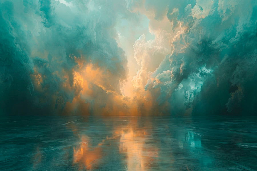 Severe Thunderstorm with Dark Ominous Clouds Home Decor Premium Quality Poster Print Choose Your Sizes - Bella Home Decor