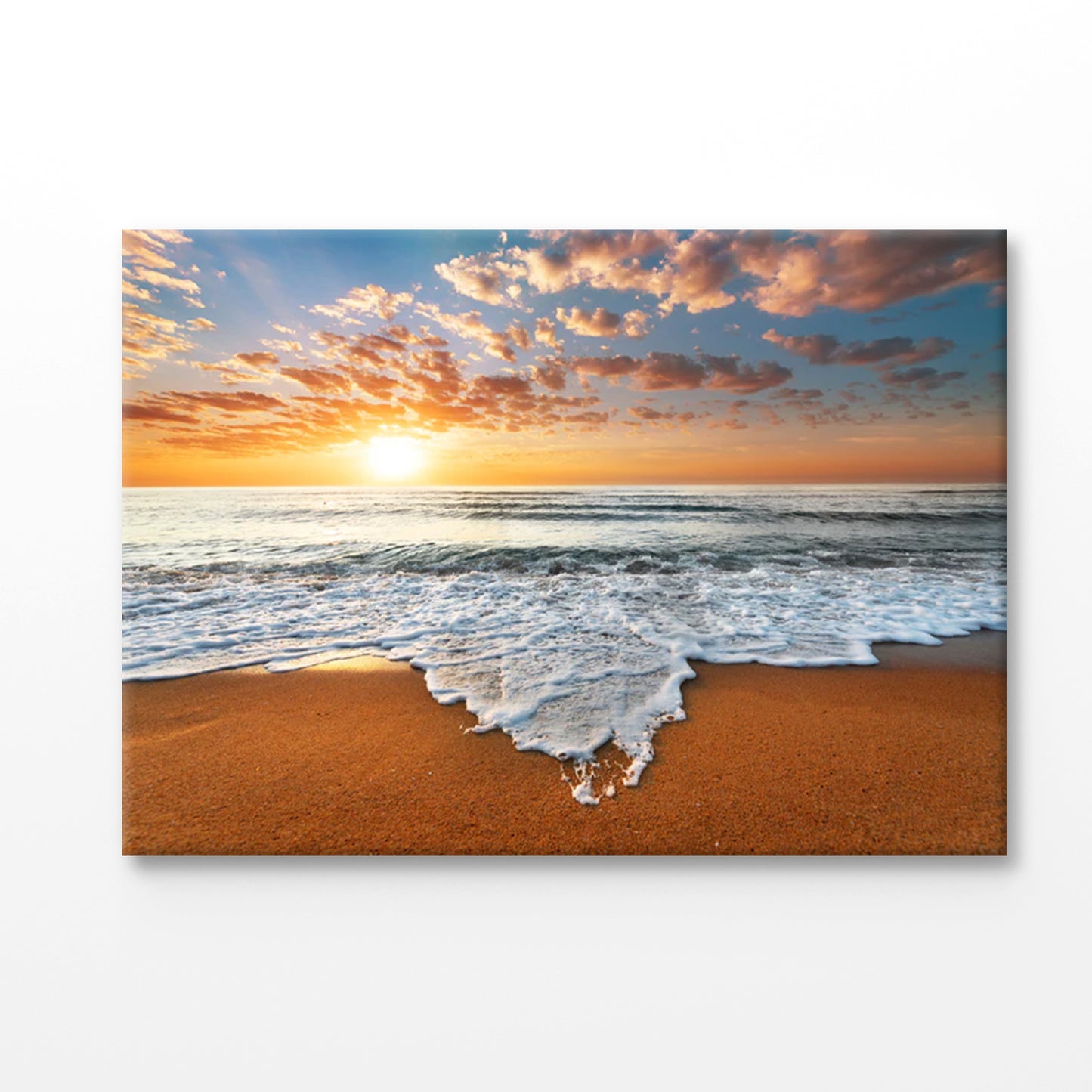 Bella Home Sea Waves Sand & Sunset Print Canvas Ready to hang
