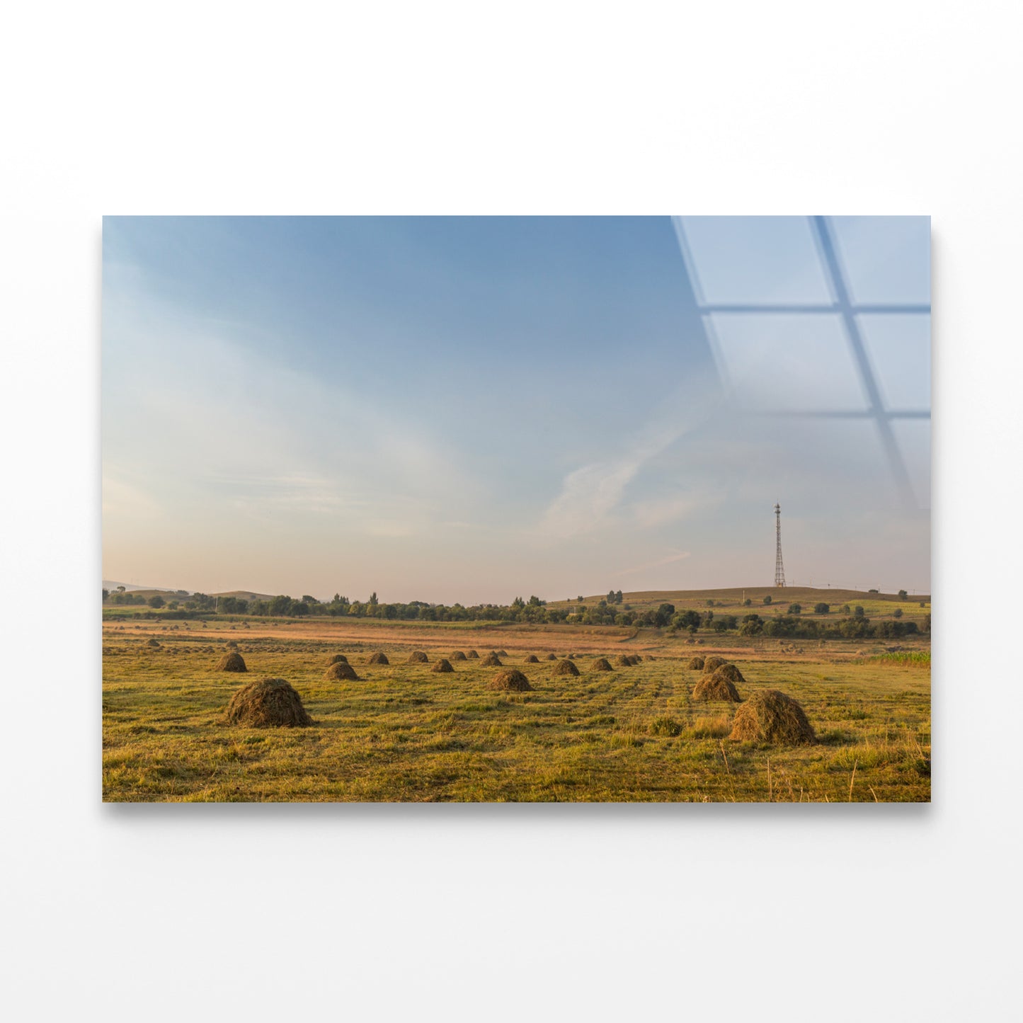 Autumn Grassland Beautiful Scenery in China Acrylic Glass Print Tempered Glass Wall Art 100% Made in Australia Ready to Hang - Bella Home Decor
