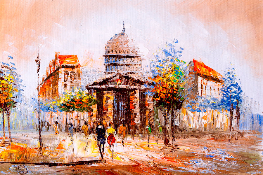 Oil Painting - City & Street View Wall Art Decor 100% Australian Made - Bella Home Decor