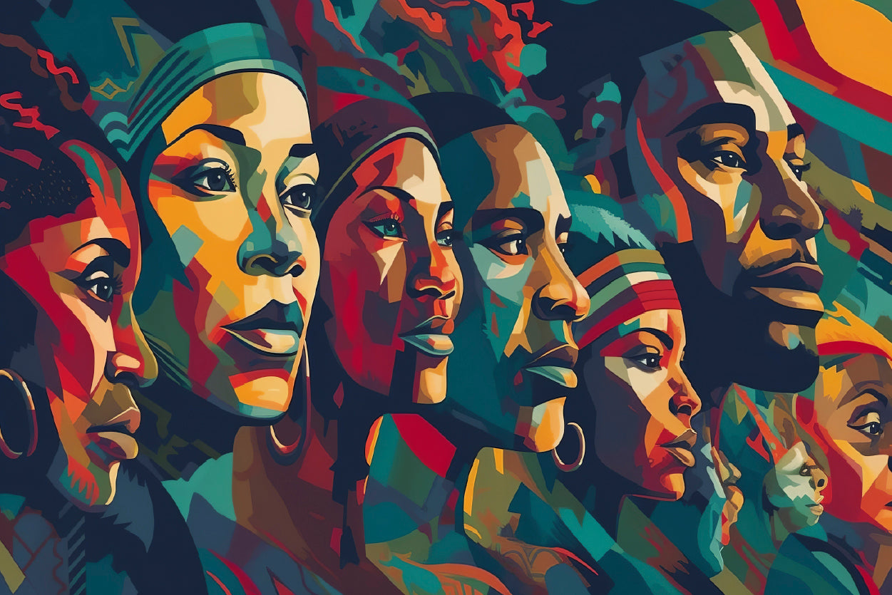 Colorful Black History Month Art Print 100% Australian Made - Bella Home Decor
