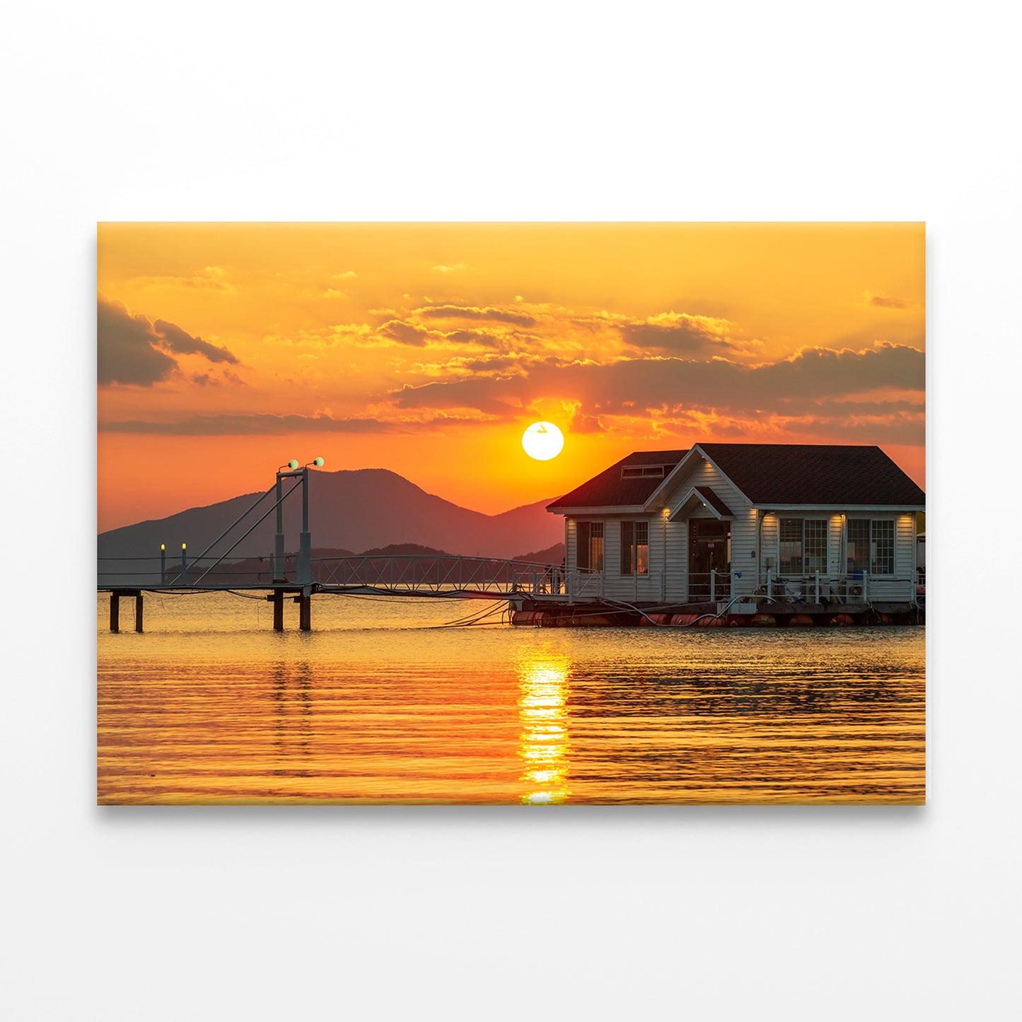 Sunset at Sacheon Port, Korea Wall Art Decor 100% Australian Made - Bella Home Decor