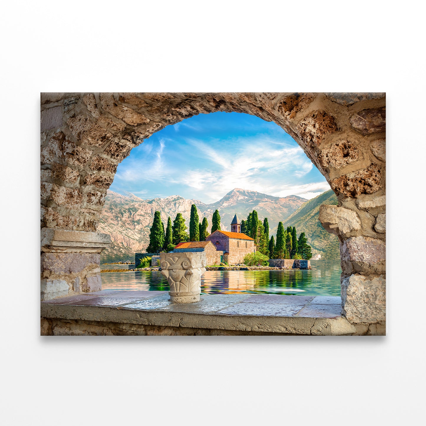 St George Island View from Perast Wall Art Decor 100% Australian Made