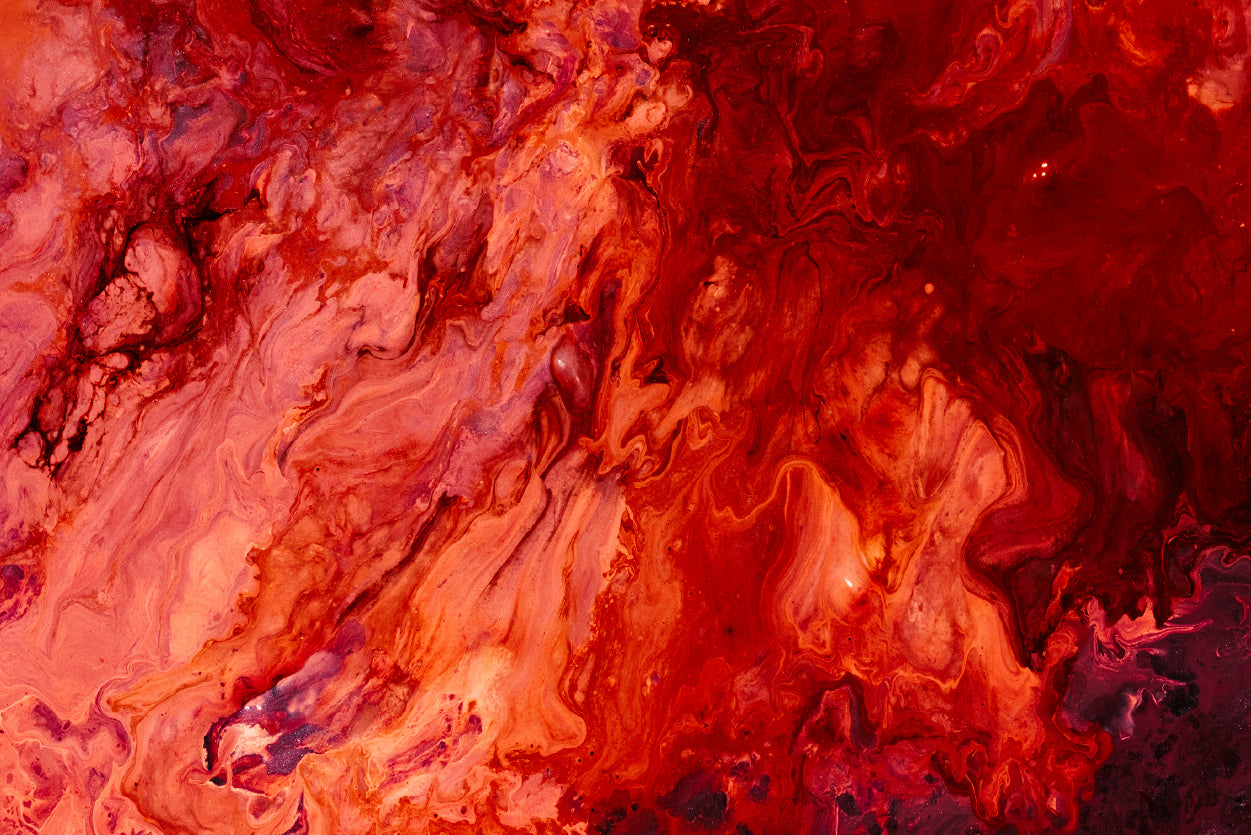 Splash Painting in Shades of Red Home Decor Premium Quality Poster Print Choose Your Sizes - Bella Home Decor