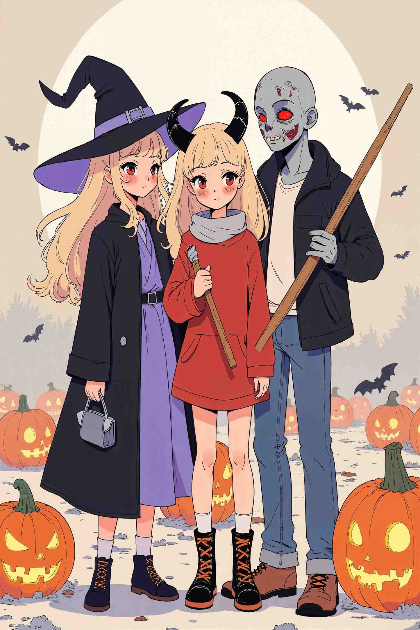 Cute Fantasy Character Art 60x90cm Metal Print Ready to Hang