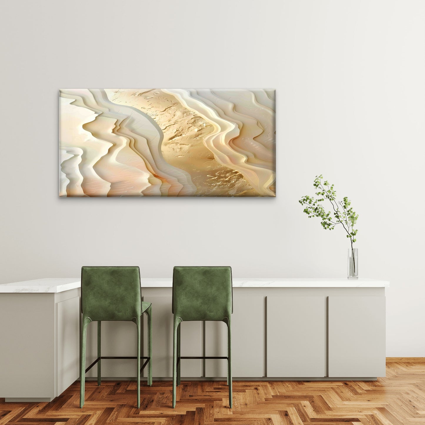 Modern Beige Abstract Dunes Wall Art Canvas Office Home Room Framed 120x60cm