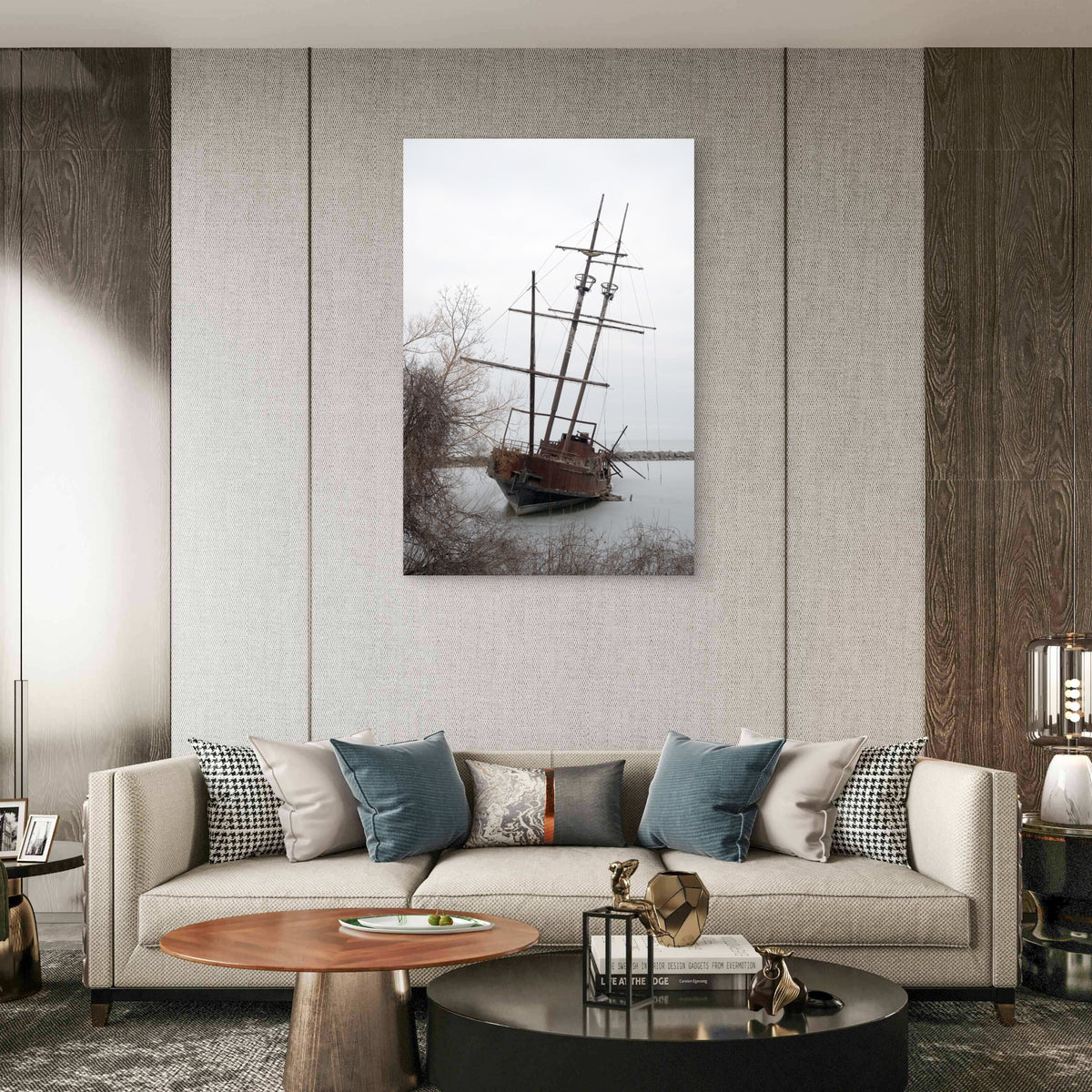 Vertical Shot Grande Hermine Lincoln Canada 40x60cm Metal Print Ready to Hang