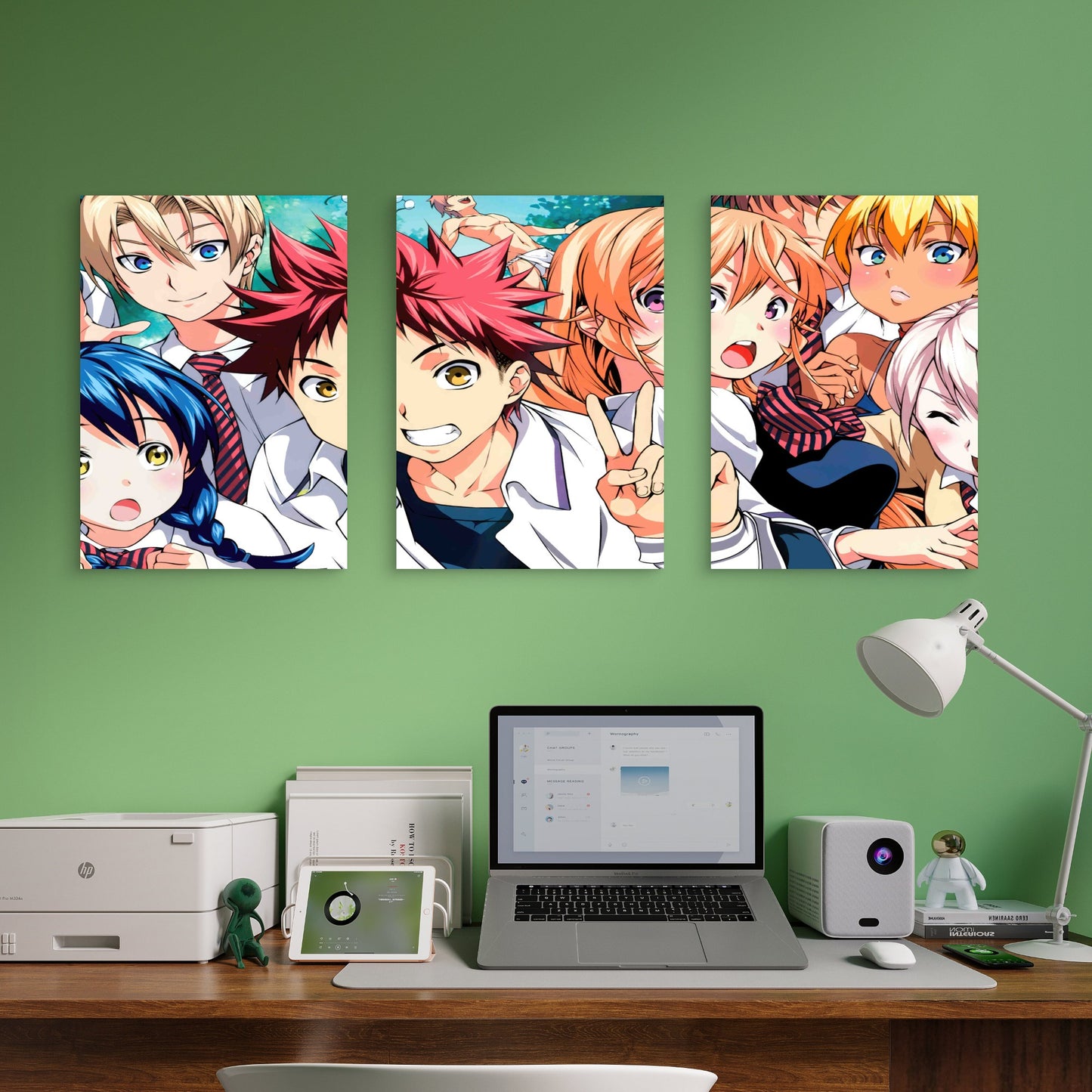 3pcs Culinary Academy Shonen Group Metal Print Ready to Hang Art