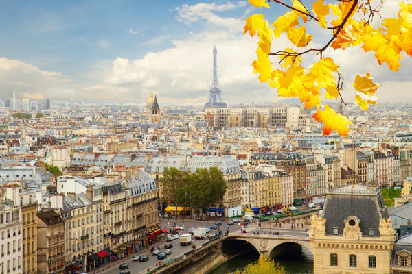 Evening skyline of Paris France 90x60cm Print 100% Australian Made - Bella Home Decor