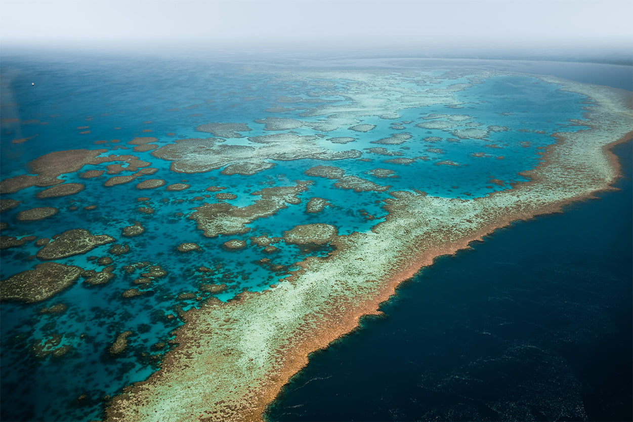 Aerial Whitsundays Great Barrier Reef Queensland Wall Art Decor 100% Australian Made