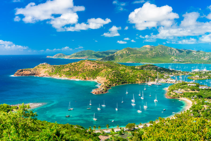 Antigua & Barbuda Coastal Print 100% Australian Made