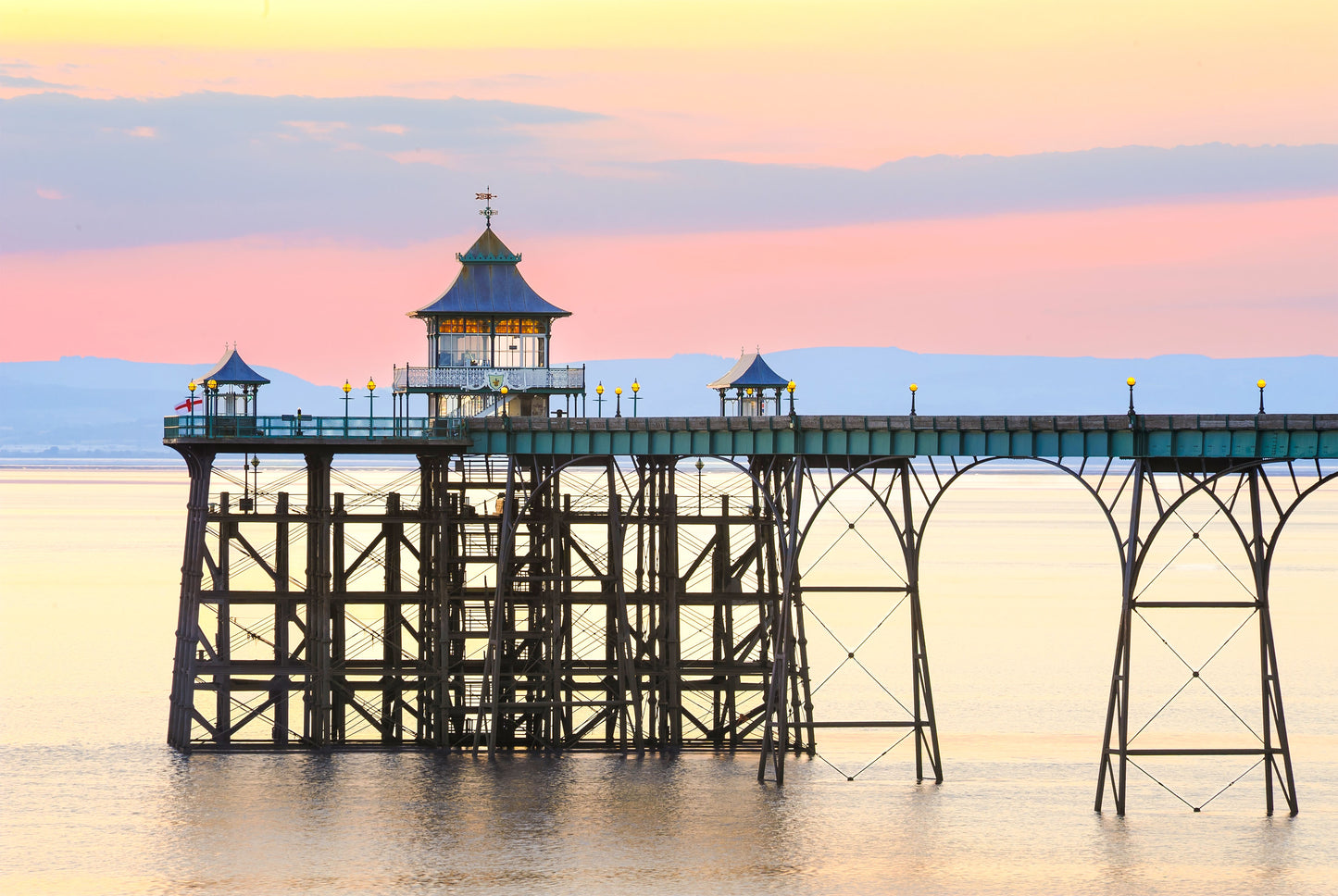 Clevedon Pier in Somerset England Wall Art Decor 100% Australian Made - Bella Home Decor