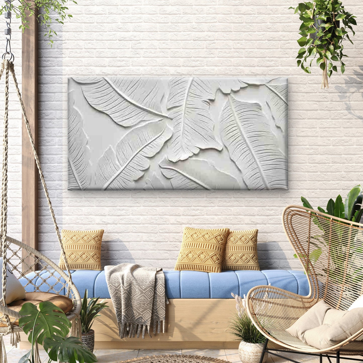 White Flowers on Gray Backdrop Wall Art Canvas Office Home Room Framed 120x60cm