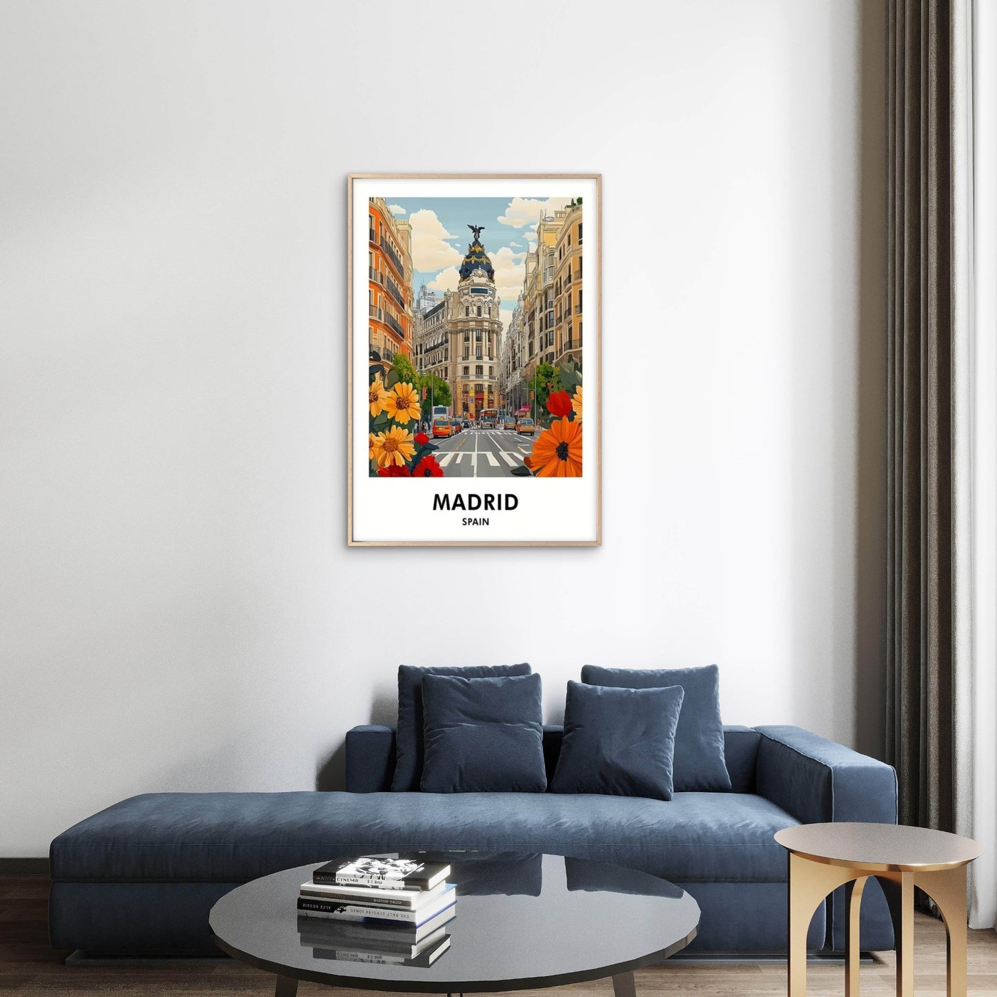Madrid Spain Paintings Travel Poster Print Wall Art