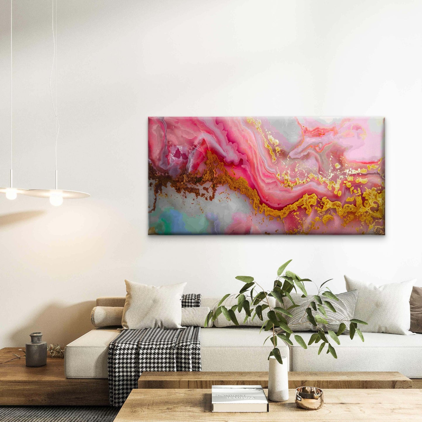 Luxury Abstract Background Wall Art Canvas Office Home Room Framed 120x60cm - Bella Home Decor