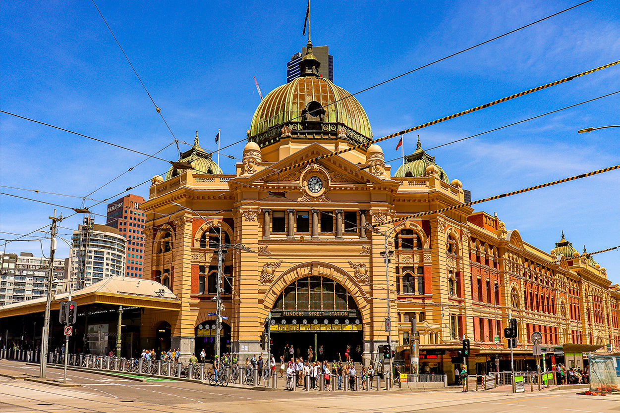 Flinders Street Station Melbourne Historic Architecture Wall Art Decor 100% Australian Made