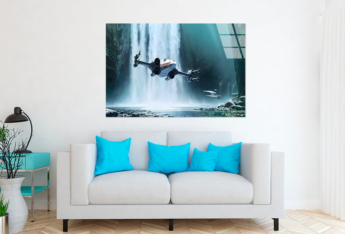 Misty Space Flight Tempered Glass Printing Wall Art Australian Made Quality