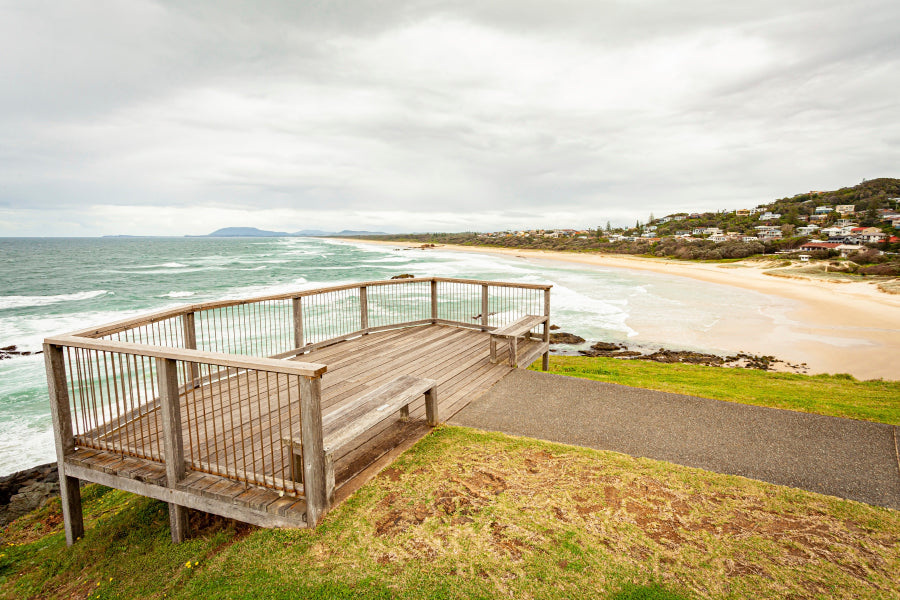 Lighthouse Beach Port Macquarie New South Wales Australia Acrylic Glass Print Tempered Glass Wall Art 100% Made in Australia Ready to Hang - Bella Home Decor