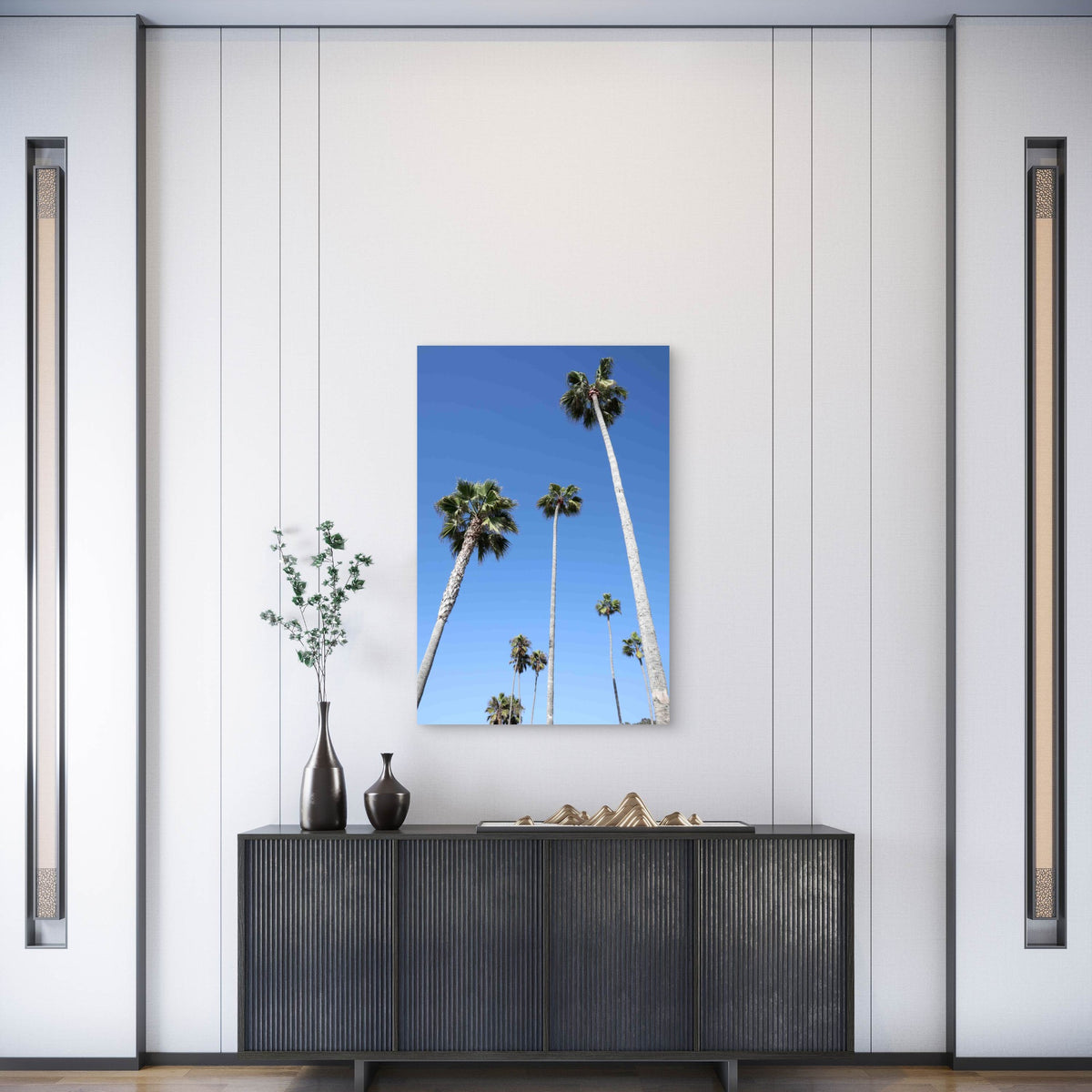 Mexican Fan Palms Metal Print Ready to Hang
