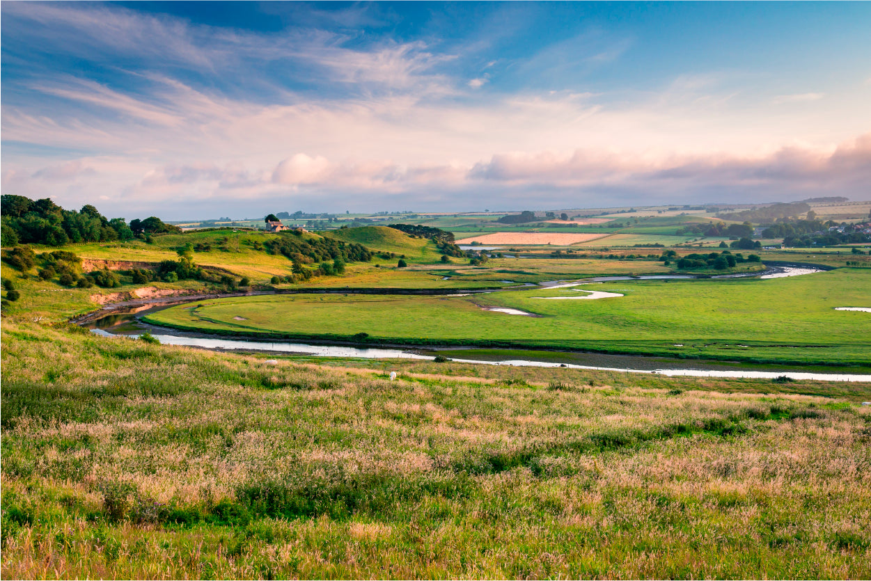 River Aln Meanders Past Mount Pleasant Home Decor Premium Quality Poster Print Choose Your Sizes - Bella Home Decor