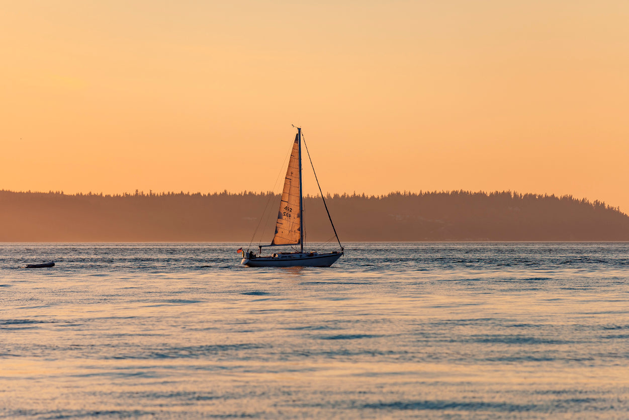 Boat on Seashore View Home Decor Premium Quality Poster Print Choose Your Sizes - Bella Home Decor