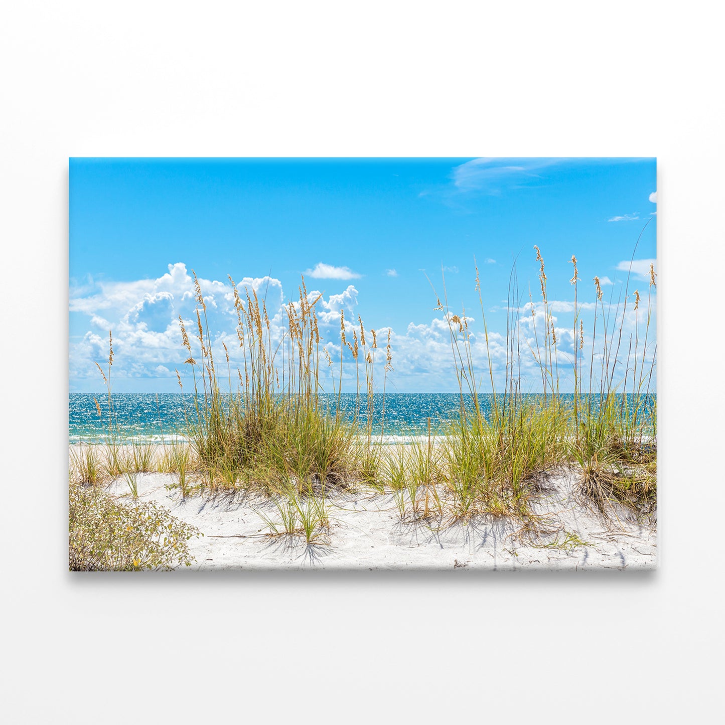 Sunny St Pete Beach with Sand Dunes Wall Art Decor 100% Australian Made - Bella Home Decor