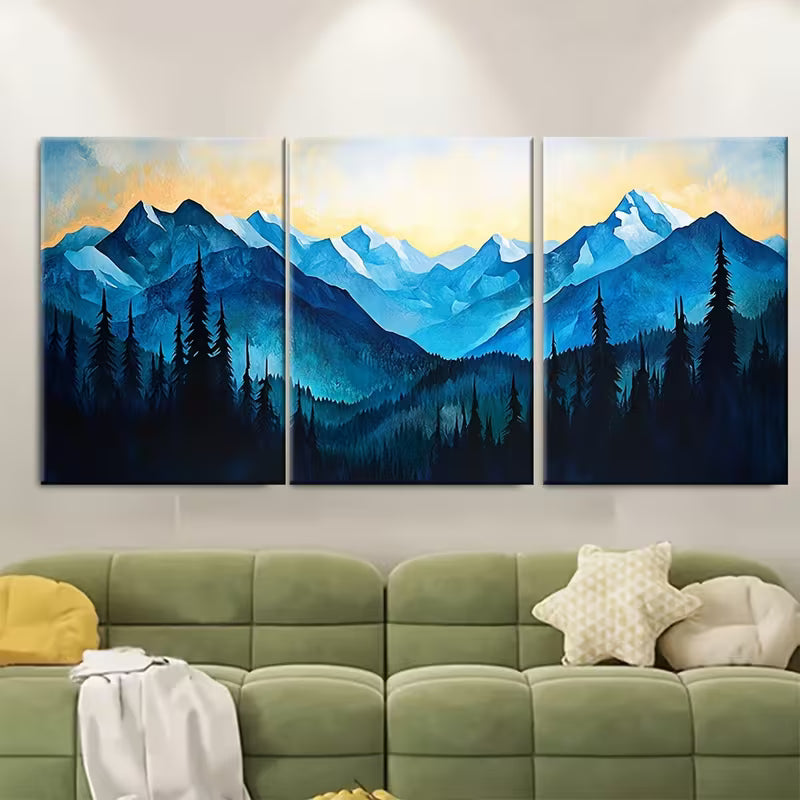 3pcs Rocky Mountain National Park Metal Print Ready to Hang Art