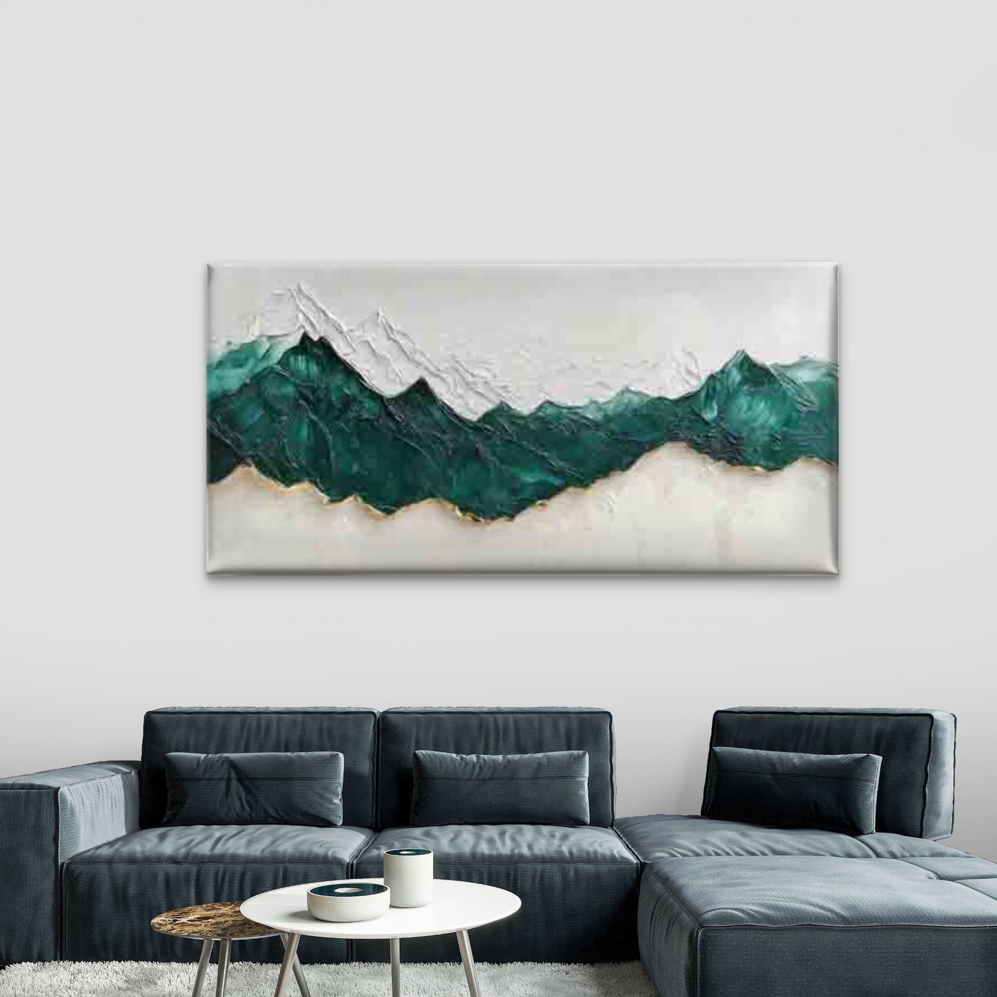 Contemporary Abstract Wall Art Canvas Office Home Room Framed 120x60cm