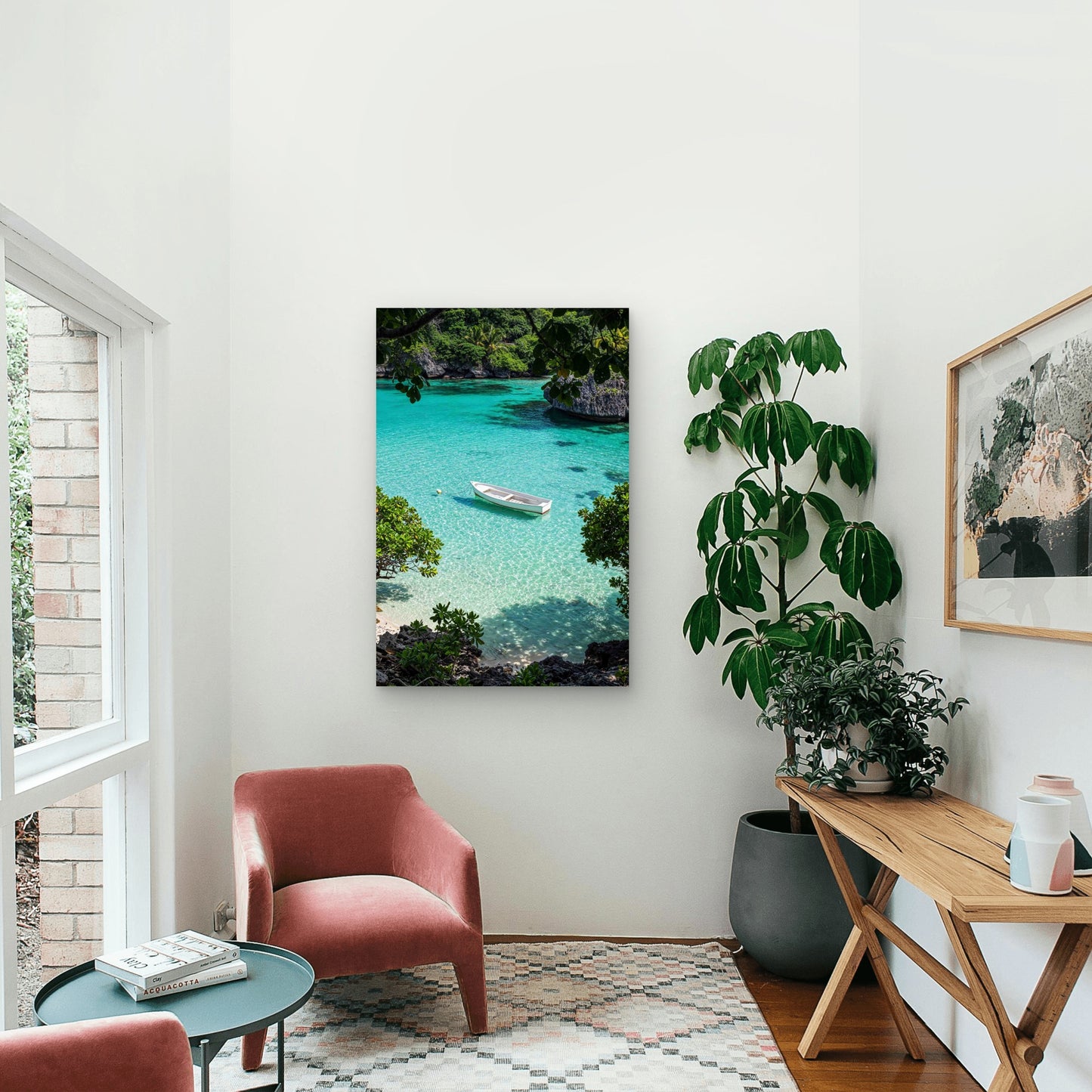 Crystal Clear Tropical Paradise 40x60cm Metal Print Ready to Hang