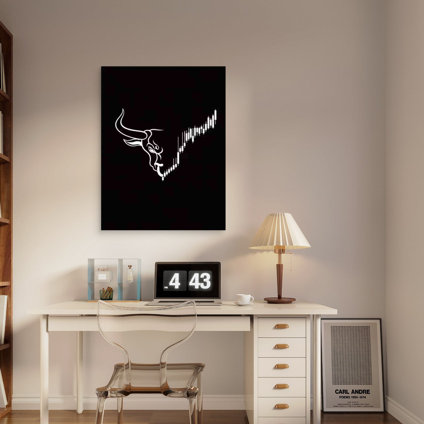 Bull Market Artwork 40x60cm Metal Print Ready to Hang