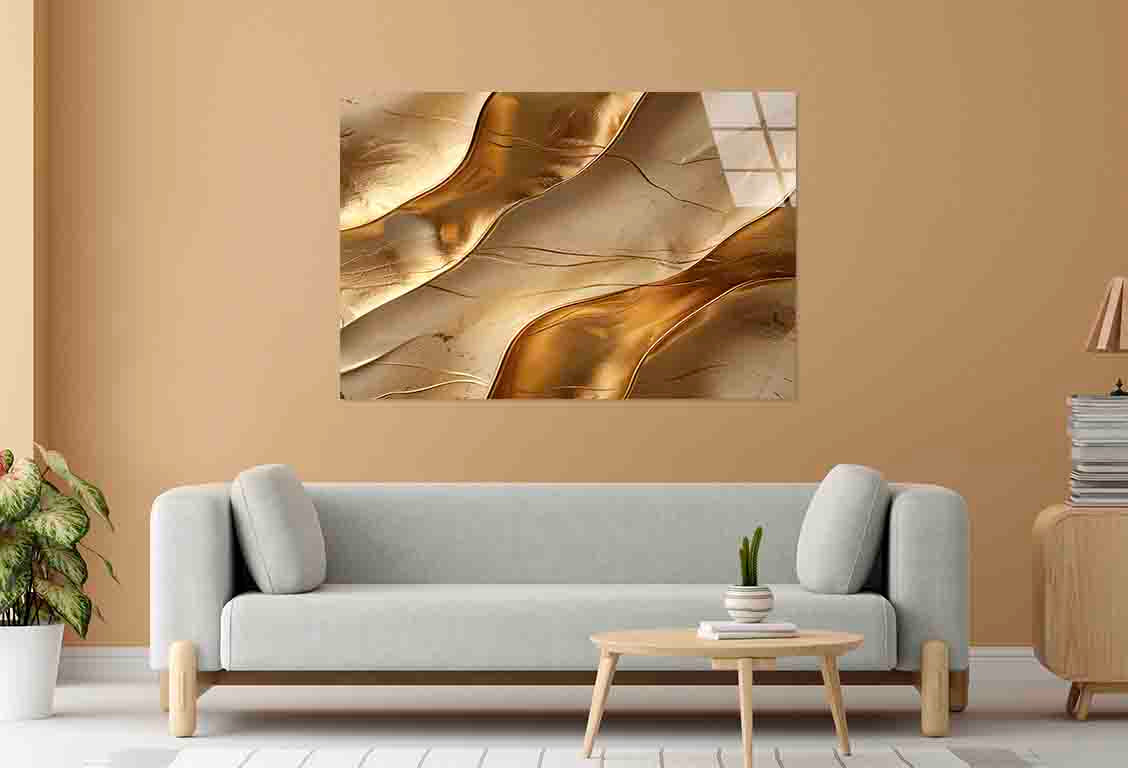Abstract Liquid Marble Tempered Glass Printing Wall Art Australian Made Quality