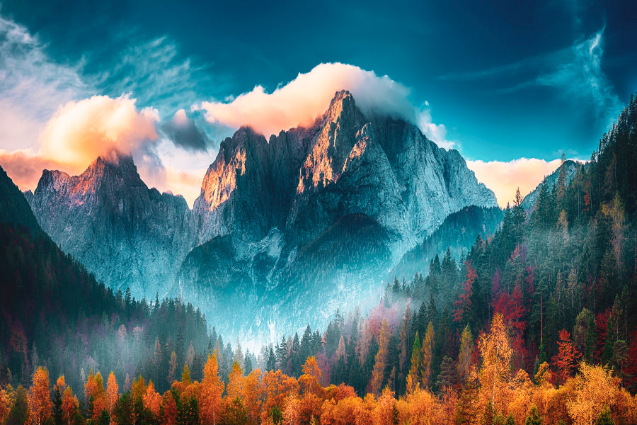 Triglav Mountain Peak at Sunrise Home Decor Premium Quality Poster Print Choose Your Sizes - Bella Home Decor