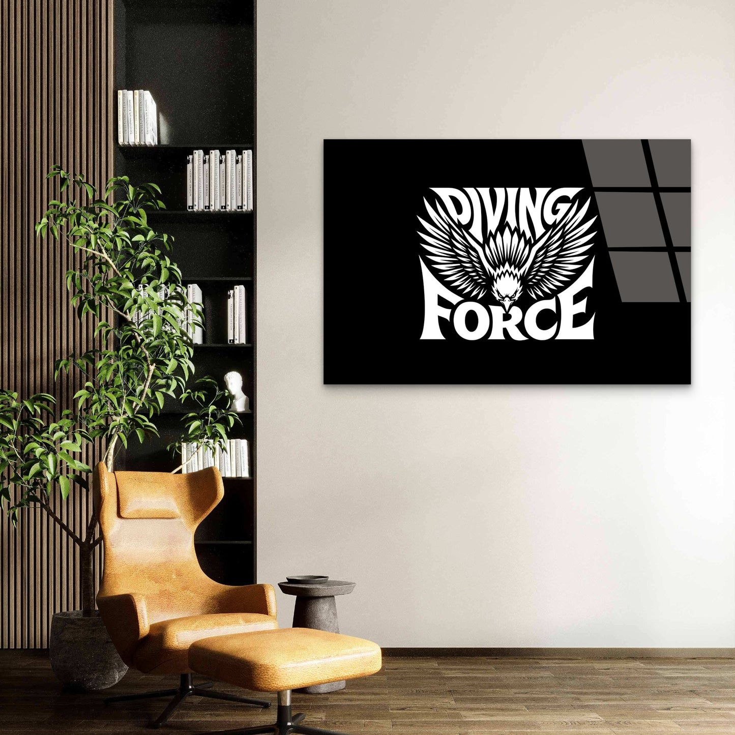 Diving Force Logo Eagle Acrylic Glass Printing Wall Art Australian Made Quality
