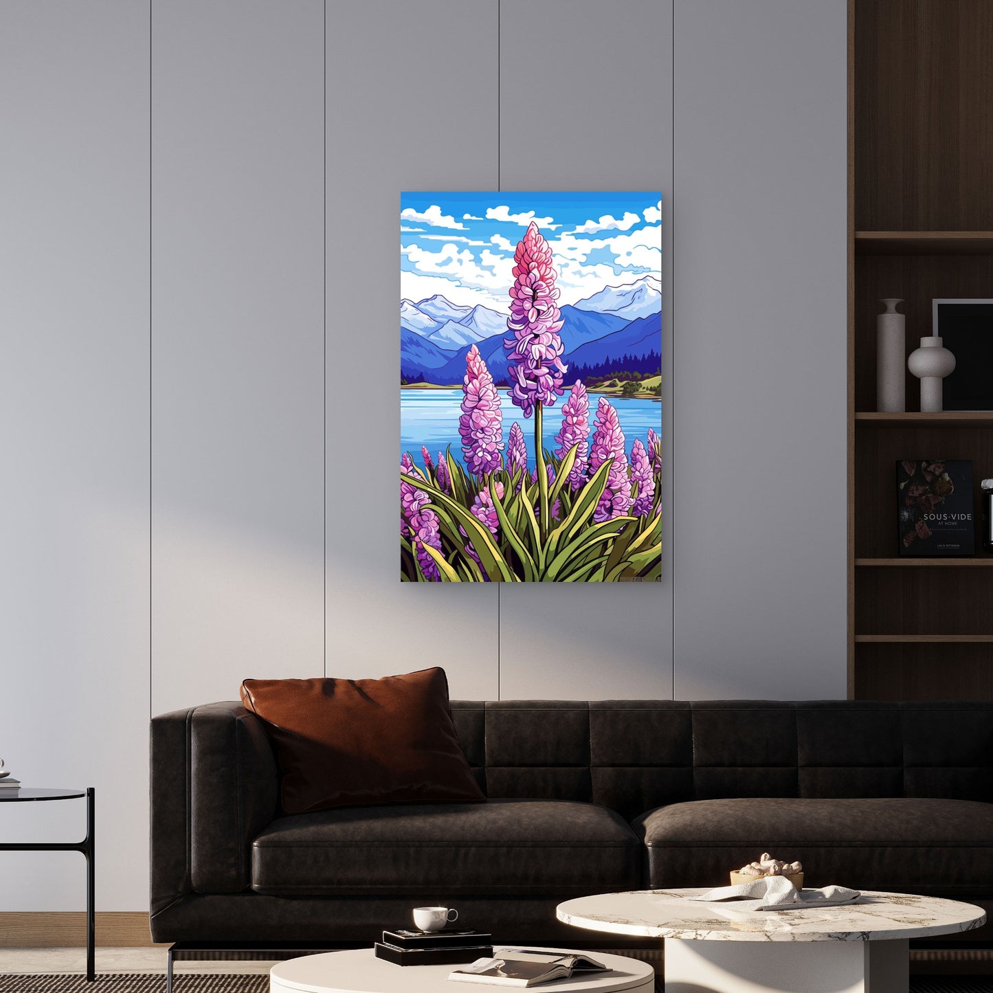 Blooming Majesty by the Alpine Lake 40x60cm Metal Print Ready to Hang