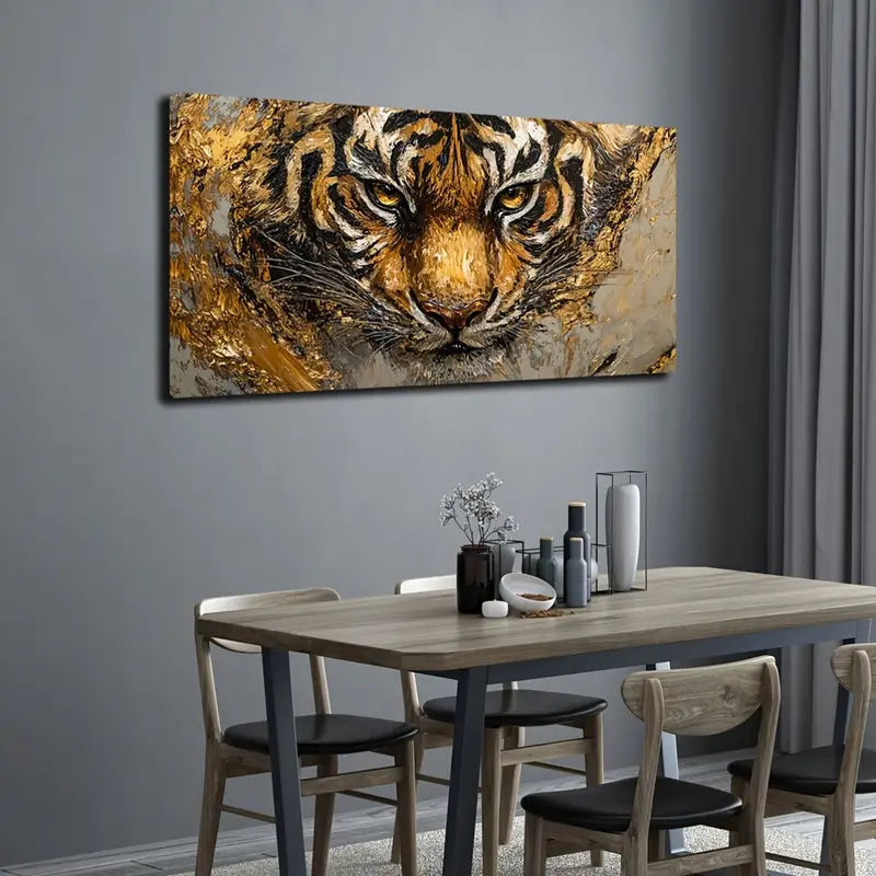 Majestic Tigers Theme Wall Art Canvas Office Home Room Framed 120x60cm - Bella Home Decor