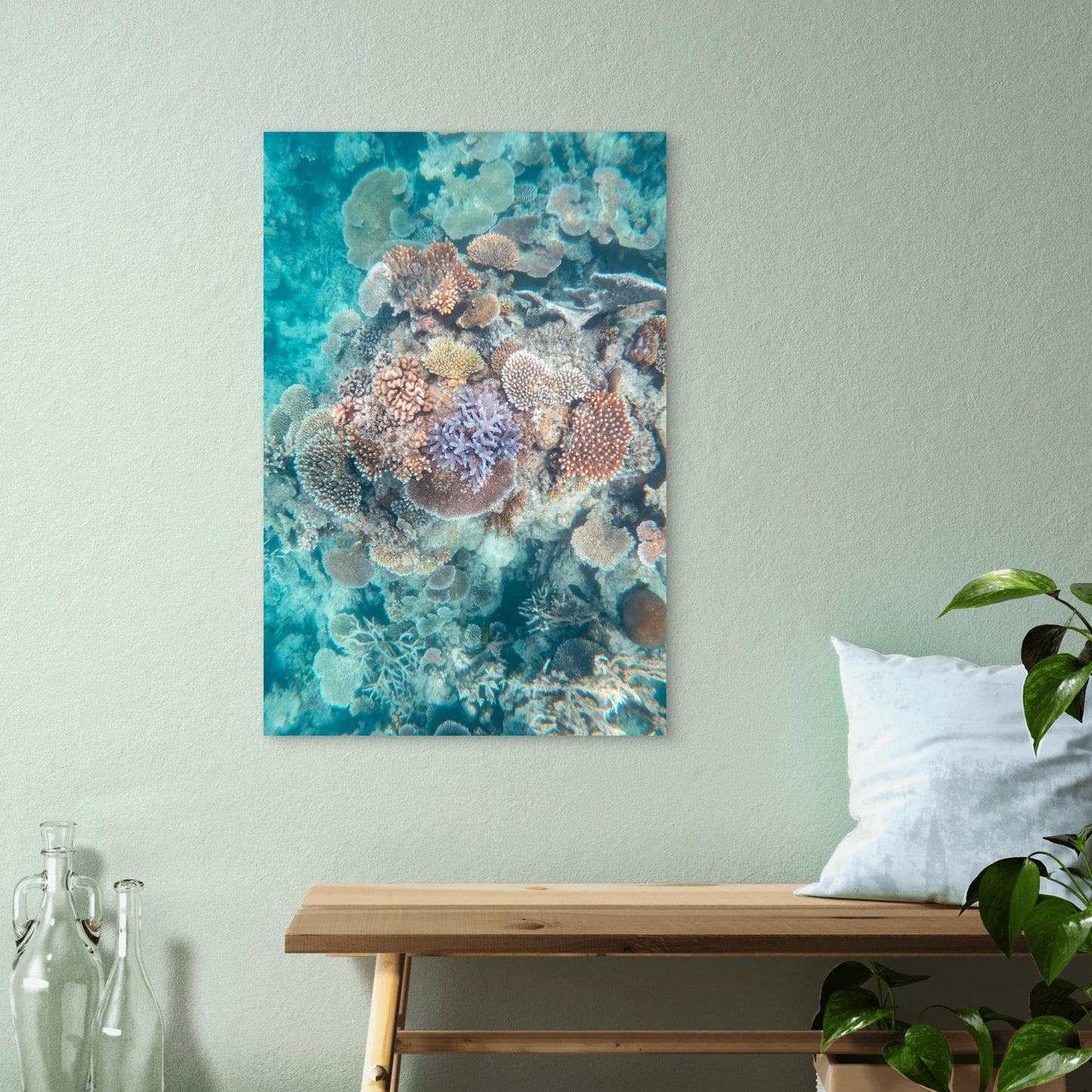 Great Barrier Reef Coral Ocean Marine Life 40x60cm Metal Print Ready to Hang